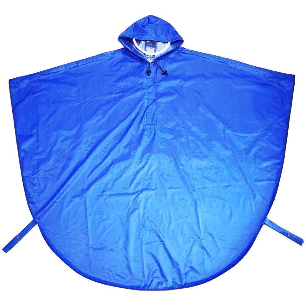 FreshCart Basics Waterproof Wheelchair Poncho Cover Full Body Coverage Reusable Wind Proof Cape with Hood for Mobility Scooter Wheelchairs