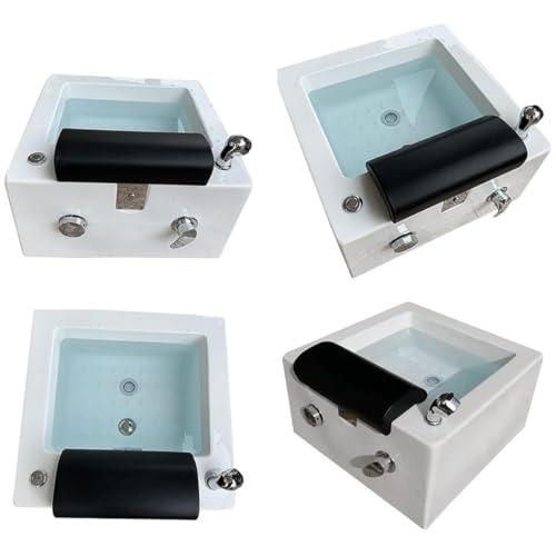 Generic Portable Pedicure Foot Spa Bathtub with Acrylic Chair - Relaxing Feet Spa Tub for Home and Salon Use - Shower Wash & Massage Features