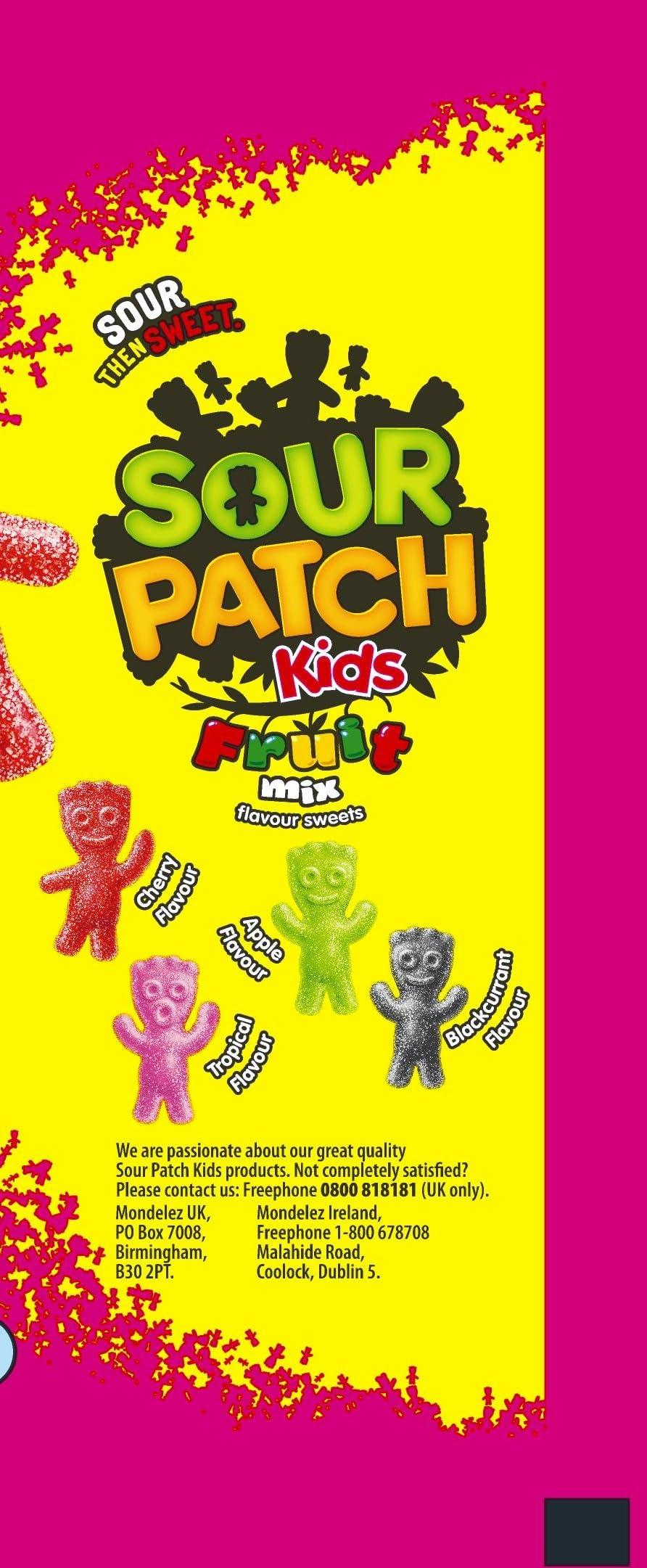 Sour Patch Kids Sour Patch Mixed Fruit Flavoured Sour Sweets 130g