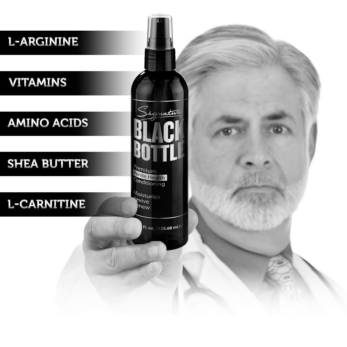 Kroning Signature Black Bottle Penile Moisturizer Cream - Urologist and Dermatologist Approved - Helps Relieve Chafing, Reduces Dry, Irritated Penile Skin with Premium Vitamins and Amino Acids - Signature Black Bottle