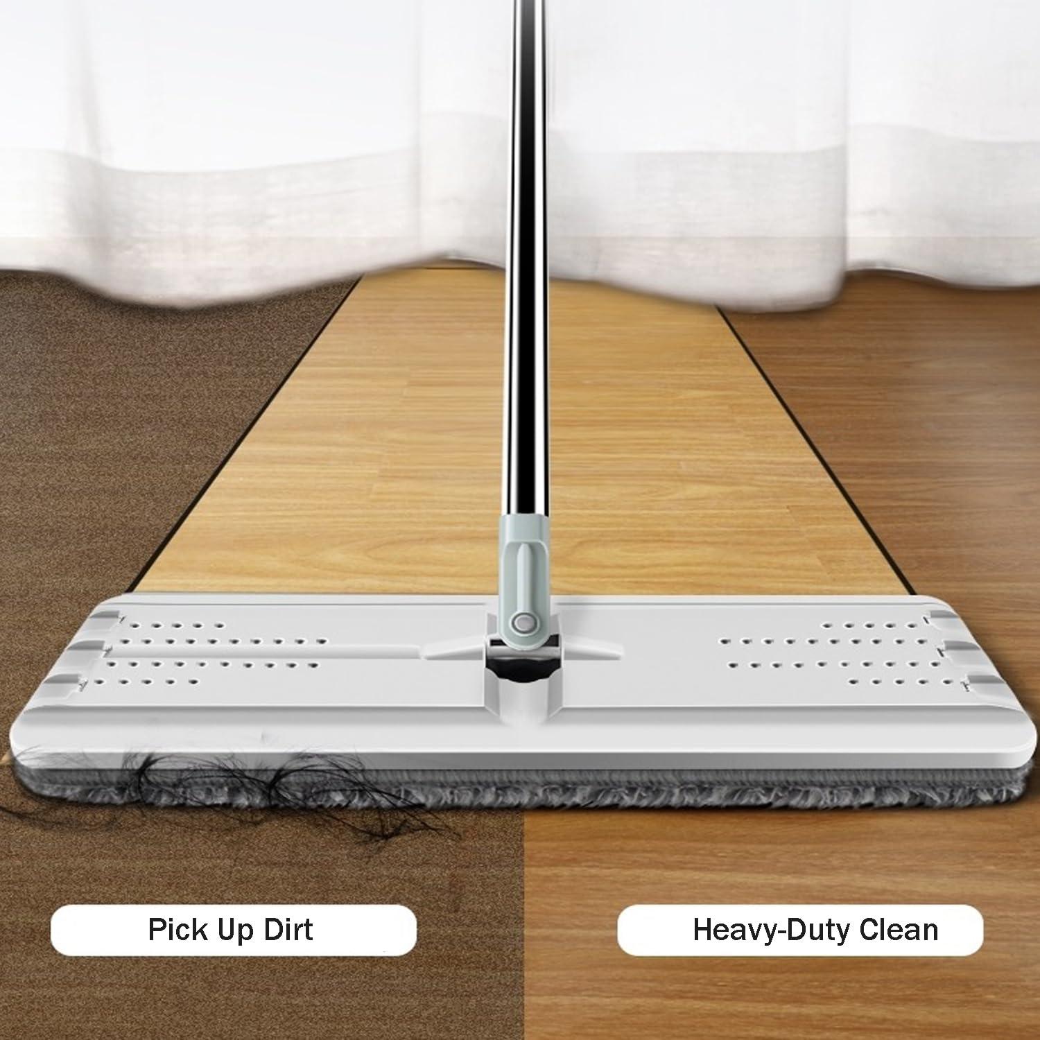 mestrol Replacement Flat Mop Pads, Microfiber Mop Cleaning Pads, Compatible with JOYMOOP, Oshang Flat Mop or Mop Bucket Set, Pack of 5 Refills 13inch