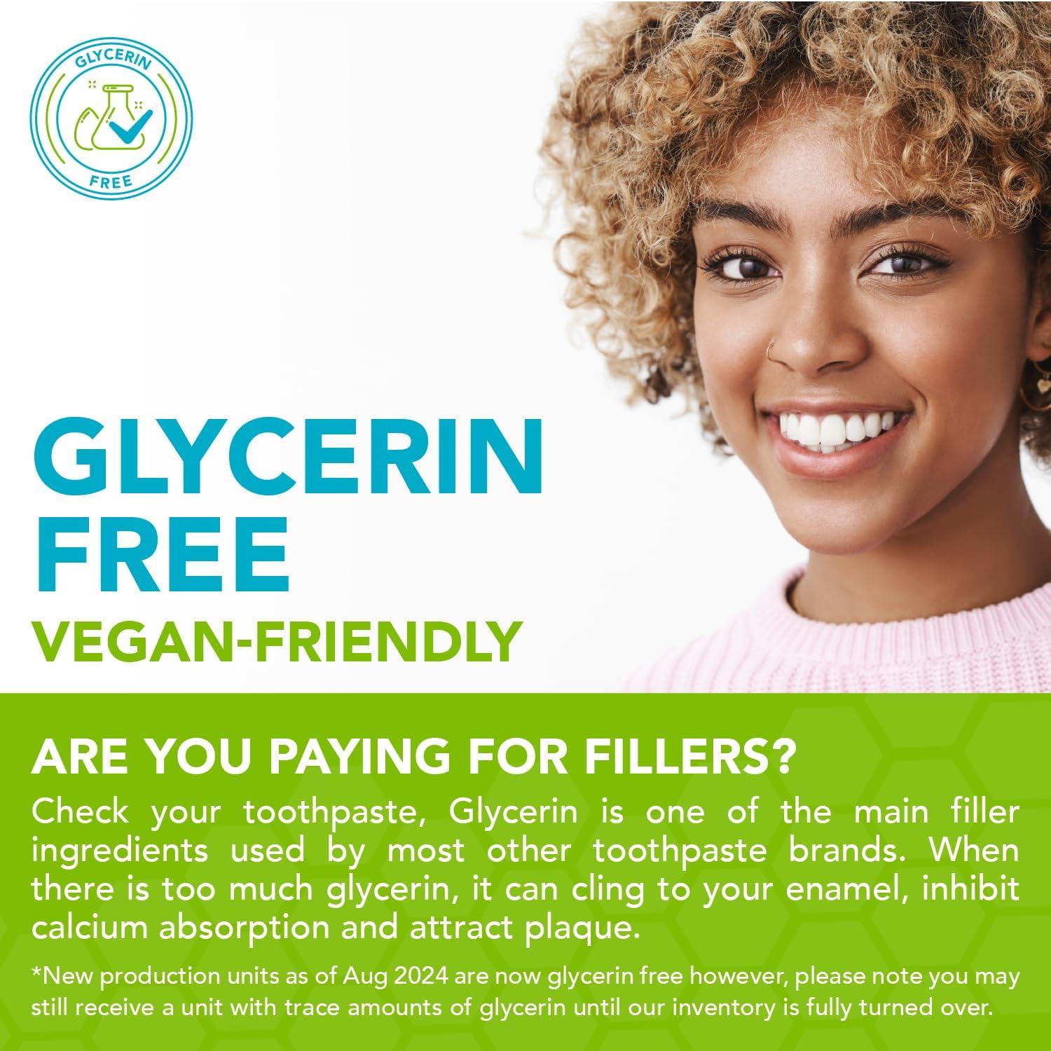 Great Oral Health Pro-Mineralizer Toothpaste Peppermint - Nano Hydroxyapatite & Enamel Support Toothpaste w/Xylitol Aloe Vera & Sea Salt - Anti Cavity Fluoride Free NanoHydroxyapatite Toothpaste - Dentist Formulated