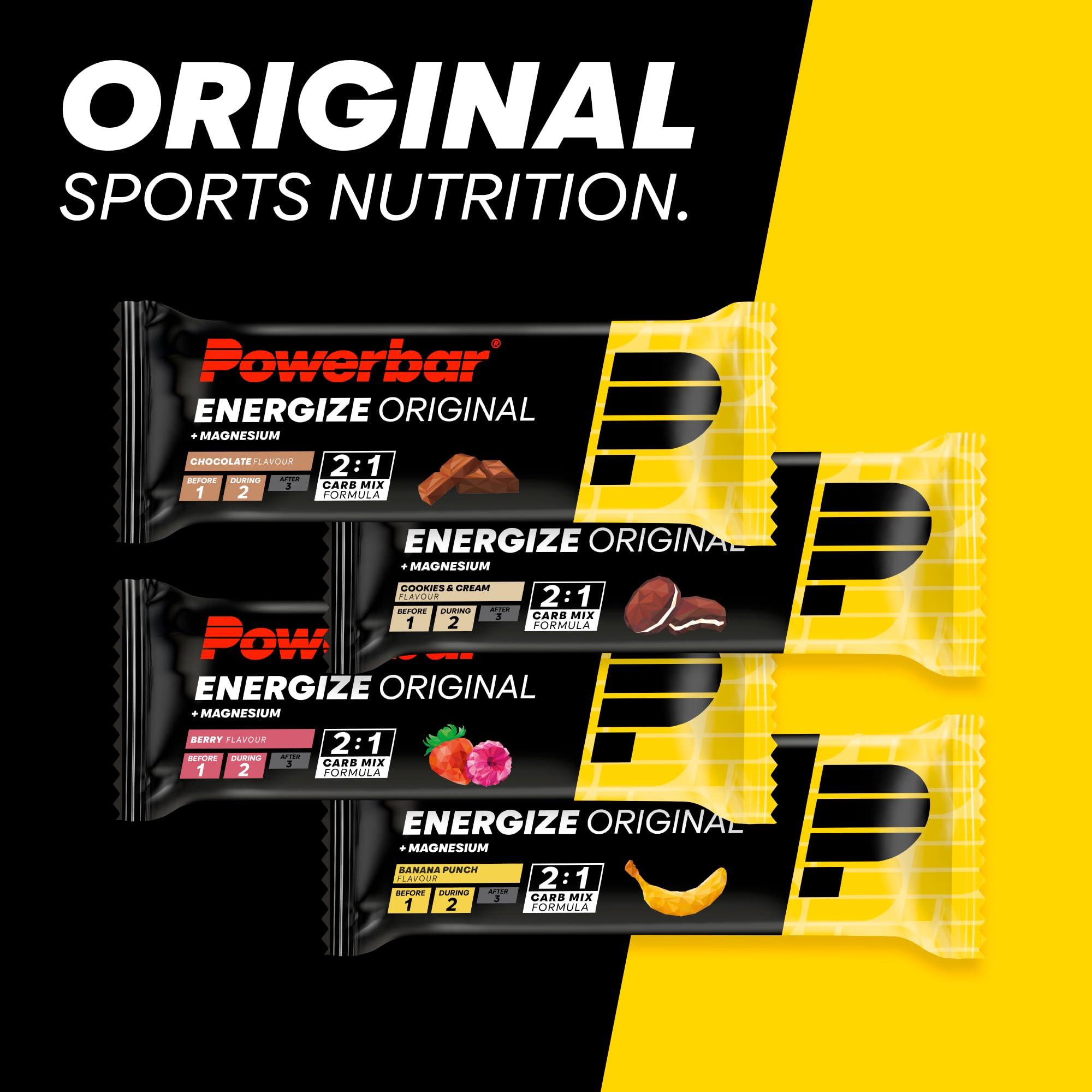 Power Bar Powerbar - Energize Original - Chocolate - 15x55g - High Carb Energy Bar - Magnesium&Sodium