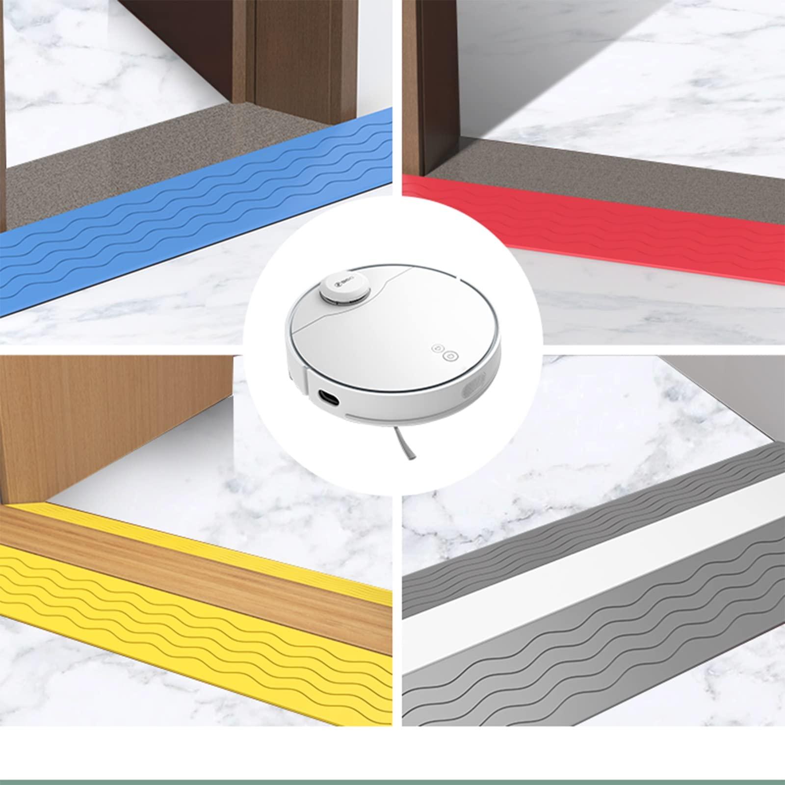 FreshCart Basics Rubber Threshold Ramp for Doorways Waterproof Cuttable Wheelchair Ramp for Easy Access at Home or Office Set of 1