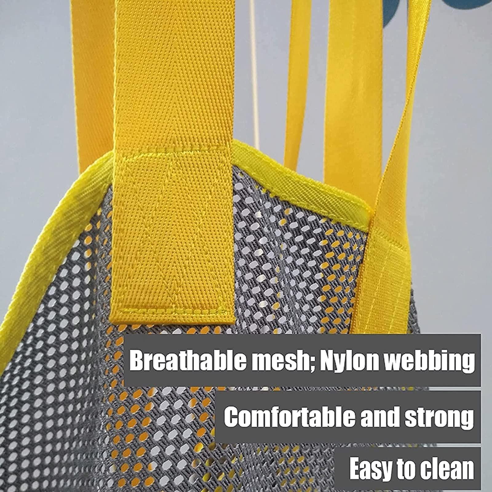 CQLXZ Toileting Patient Lift Sling With Head Support, Universal Mesh Bath Patient Lifting Hoist Sling Divided Leg Shower Sling For Hospitals Homes And Nursing Homes (Size : M)