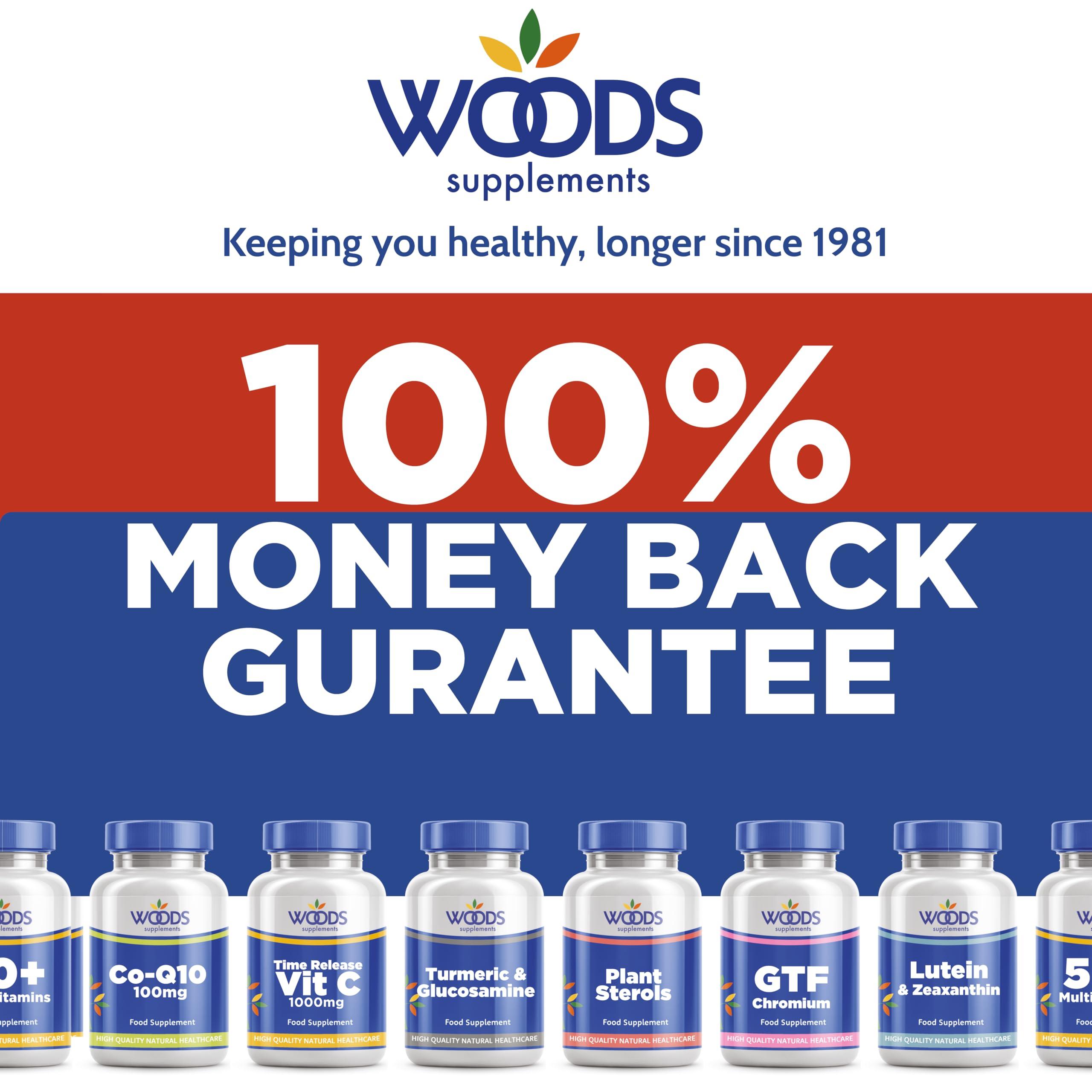WOODS SUPPLEMENTS Affordable quality since 1981 Green Tea 5,000mg (180 Tablets) from Woods Supplements | 500mg of Extract Equivalent to 5,000mg of Whole herb per Tablet | with Vitamin B1 & B2 | Suitable for Vegetarians & Vegans