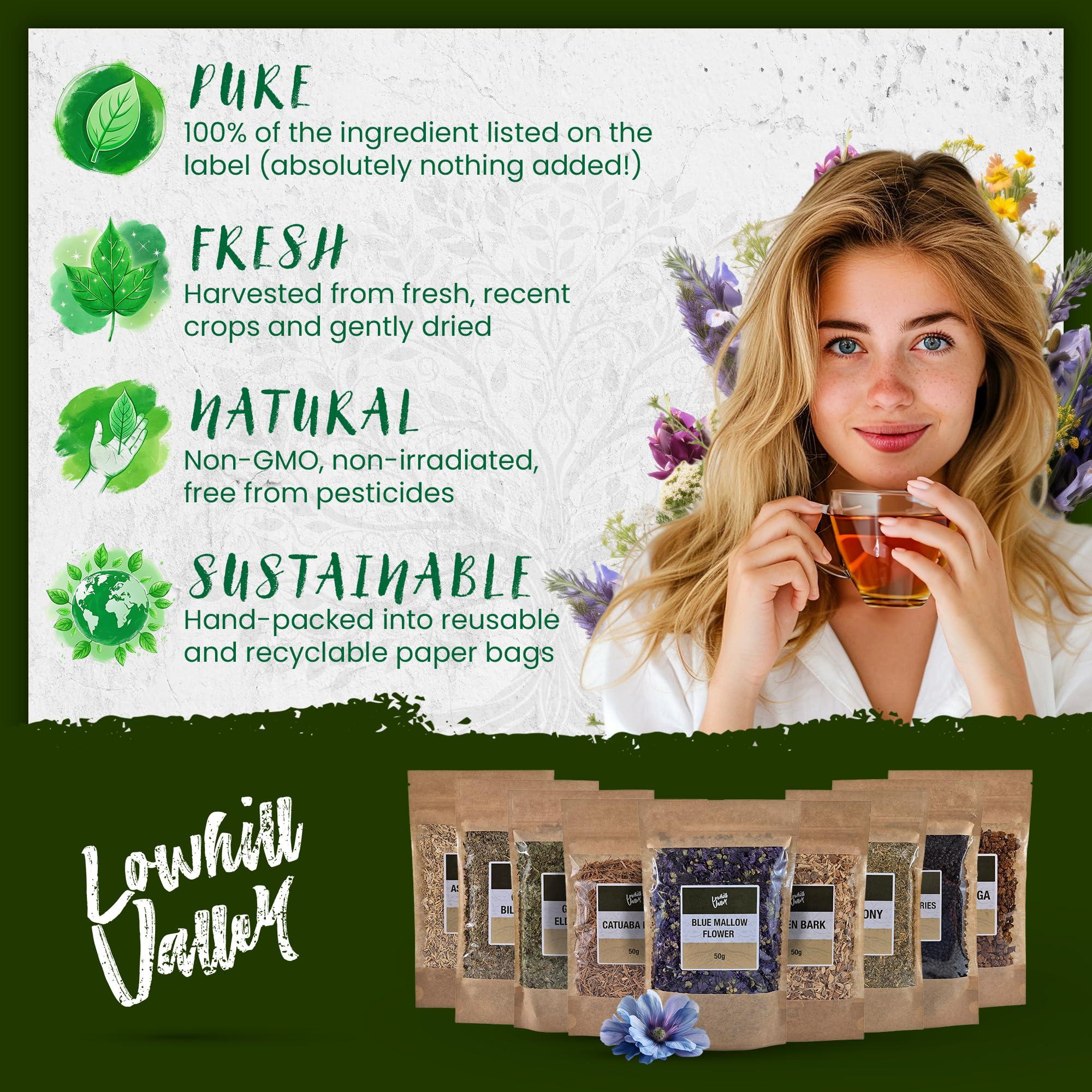 Lowhill Valley Lowhill Valley Boldo Leaf Herbal Tea Support Your Digestive Wellness Naturally 100% Pure Boldo Leaves Dried Herbal Tea Loose No Additives or Preservatives 100g