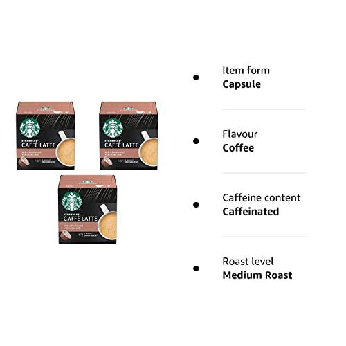 Dolce Gusto Starbucks Caffe Latte by Nescafe Dolce Gusto Coffee Pods (Pack of 3 boxes)