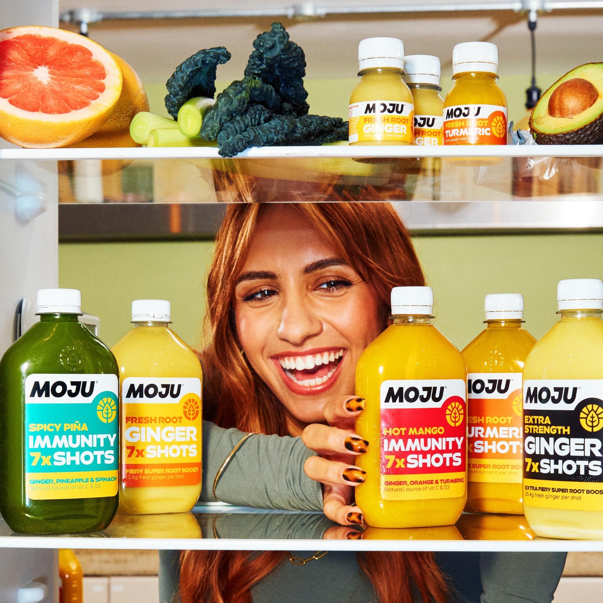 MOJU MOJU Ginger Shots (12x60ml) | Immune Support,Energy Booster, Natural Ingredients, No Added Sugars or Sweeteners, Vegan