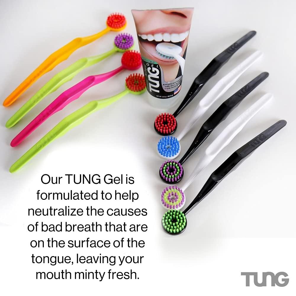 Peak Essentials The Original TUNG Gel Tung Fresh Mint Tongue Cleaner Gel - Pack of 4