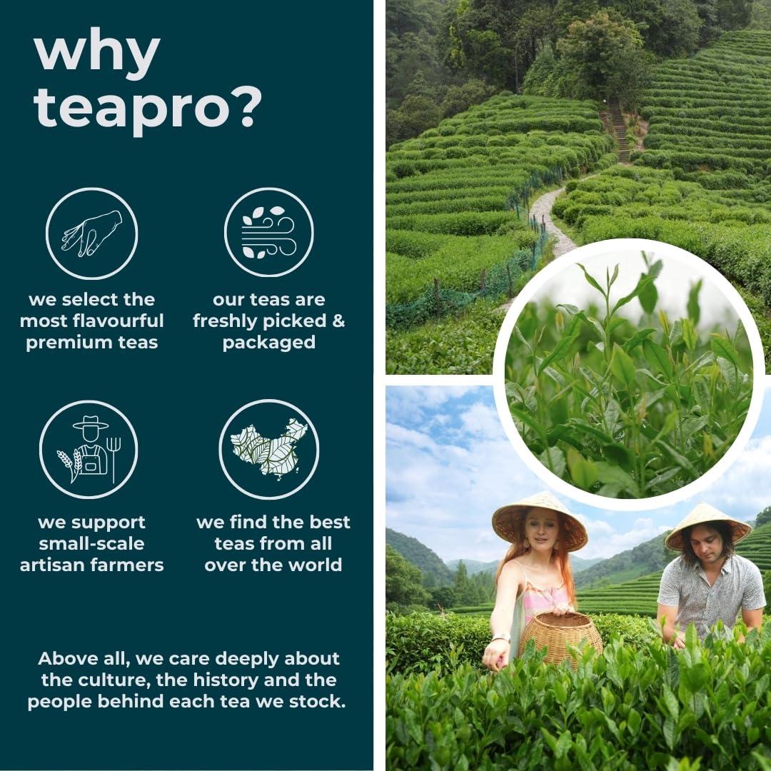 teapro Teapro Premium Hibiscus Loose Leaf Tea 100g | Supreme Grade Large Petals Hibiscus Flower Tea | Naturally Caffeine-Free | Dried Pure Hibiscus Herbal Infusion | Roselle for Hot or Iced Tea