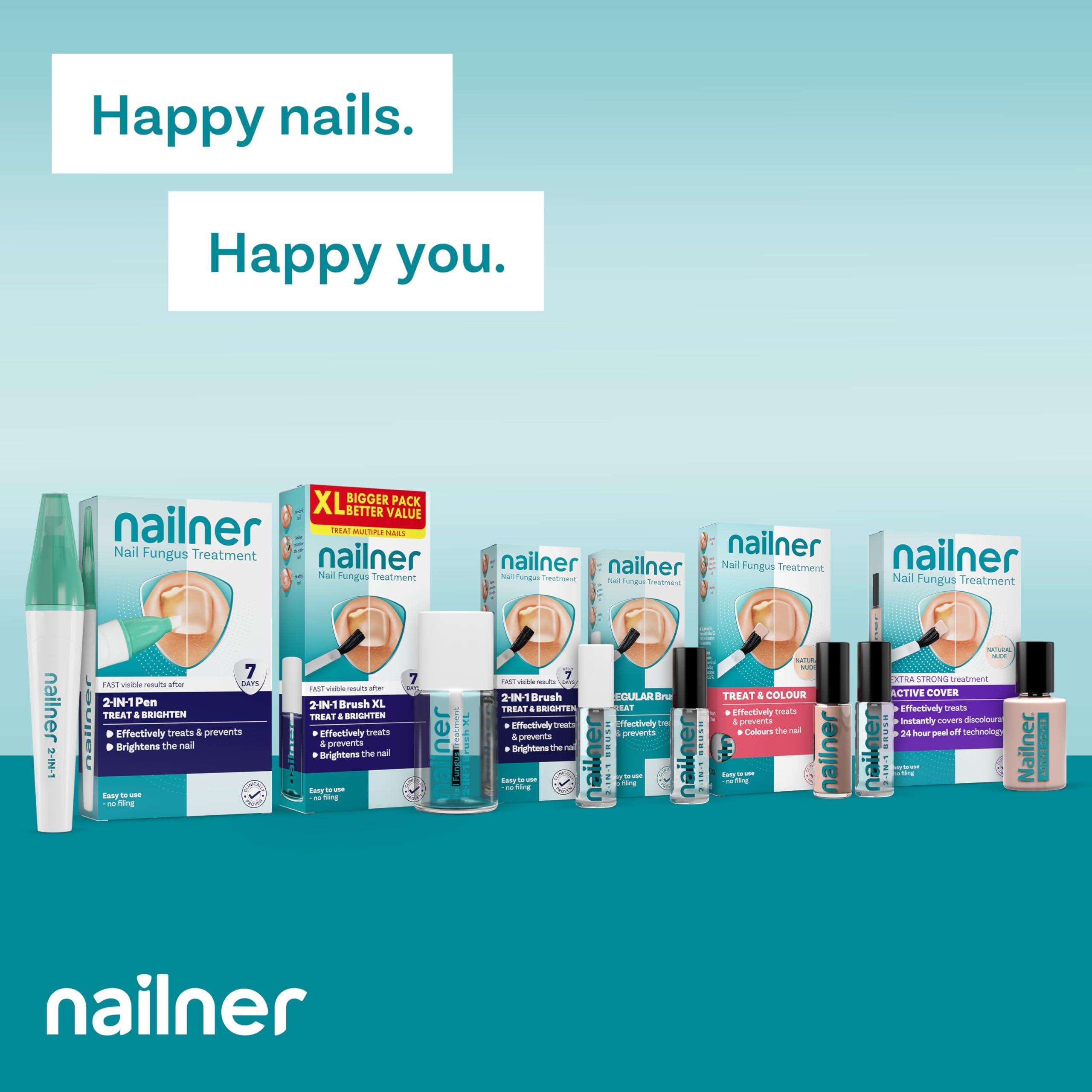 Nailner Nailner Fungal Nail Treatment Pen 4 ml - Extra Strong Anti Fungal Nail Treatment for Toenails - 2 in 1 Treat & Prevent Toe Nail Fungus - Antifungal Nail Infection - Clinically Tested & Fast Results