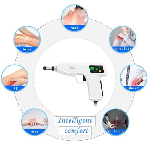 hKjPlvf Chiropractic Adjusting Tool, Chiropractic Activator Spinal Correction Massager, Electric Correction Massage Guns Activator Cervical Massager, LED Display, 4 Massage Strength (100-400N)