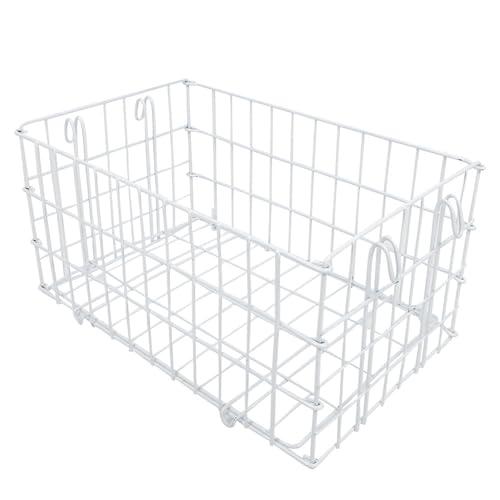YUYTE Large Capacity Metal Rear Wheelchair Basket Folding, Anti-Rust Storage for Shopping and Travel, 40x26x20cm Size