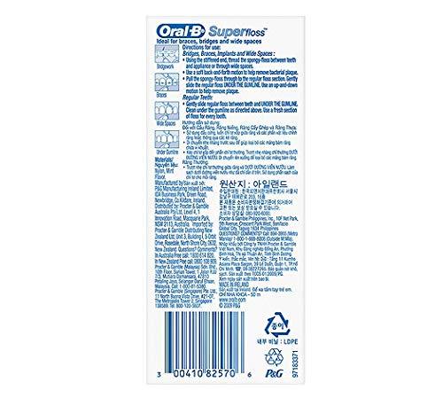 Oral-B Oral-B Superfloss Dental floss 50 pieces, Pack of 12 (12x 50 pieces)