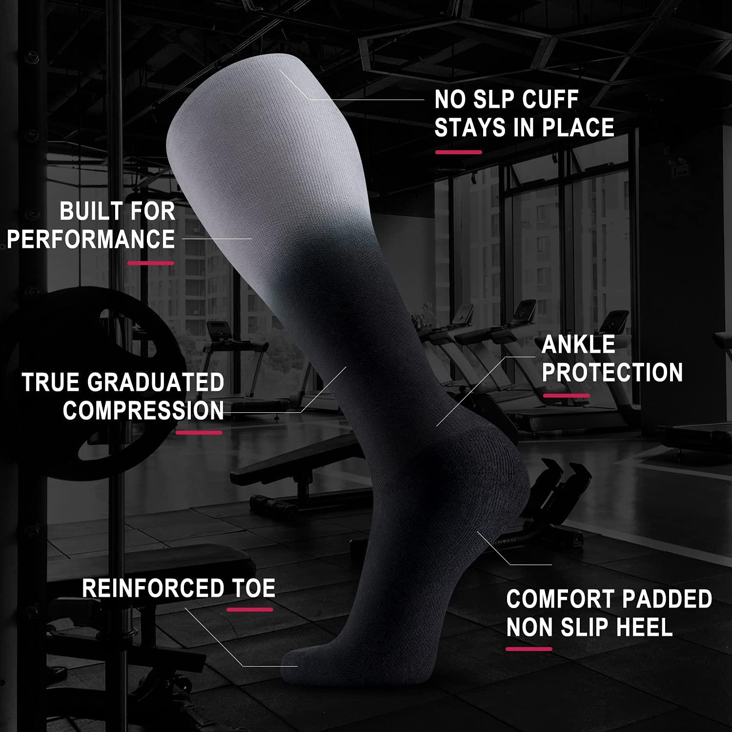 Aoliks Tie-dye Compression Socks for Women & Men Circulation 20-30 mmHg- Best Support for Softball, Nurses, Running, Hiking, Medical