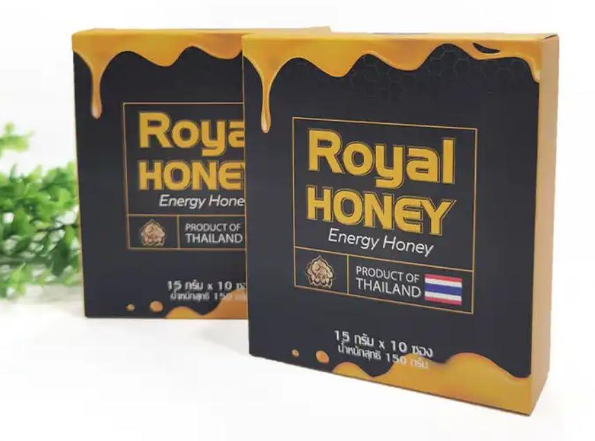 HaziQ Natural Honey Paste Box of 10 X 15g Sachets Great Honey for Men - Honey for Active Men