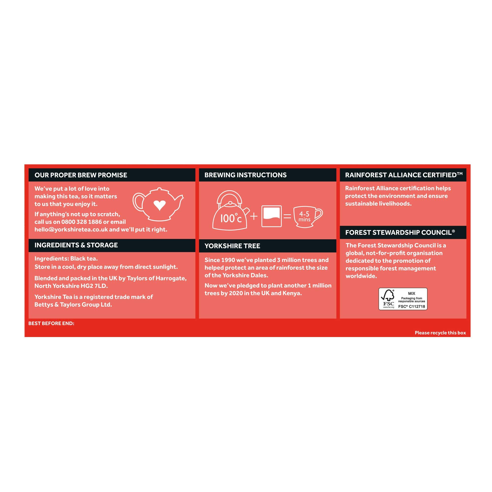 Taylors of Harrogate Yorkshire Tea Bags, 240 each