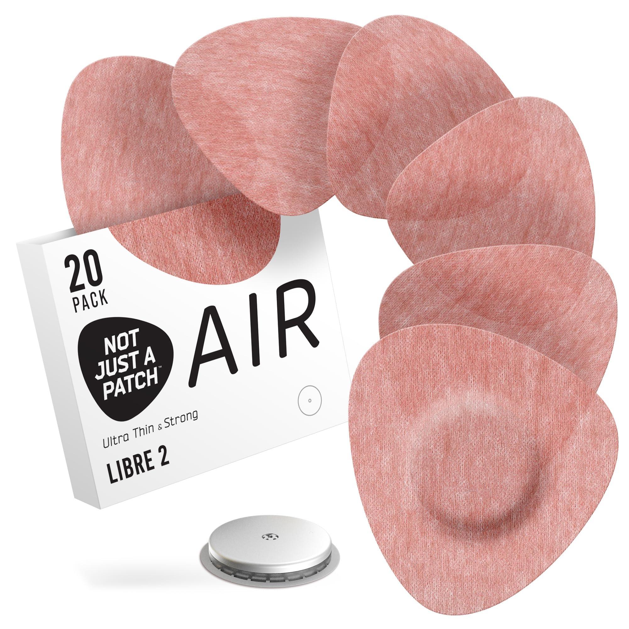 NOT JUST A PATCH Not Just A Patch Freestyle Libre 2 Covers (20 Pack) - Thin, Strong and Light, Ultra-Long 14 Day Adhesion - Durable Lingo CGM & Libre 2 Sensor & Protector Patches - Air Libre 2 Brown
