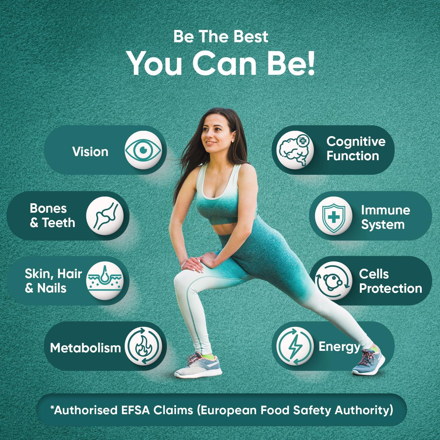 WeightWorld Multivitamin Tablets for Men & Women with 27 Active Multivitamins & Minerals Like Iron, Zinc, & Vitamin D - Peppermint Flavour 400 Micro Tablets - Vegan Multivitamins Nutritional Supplement