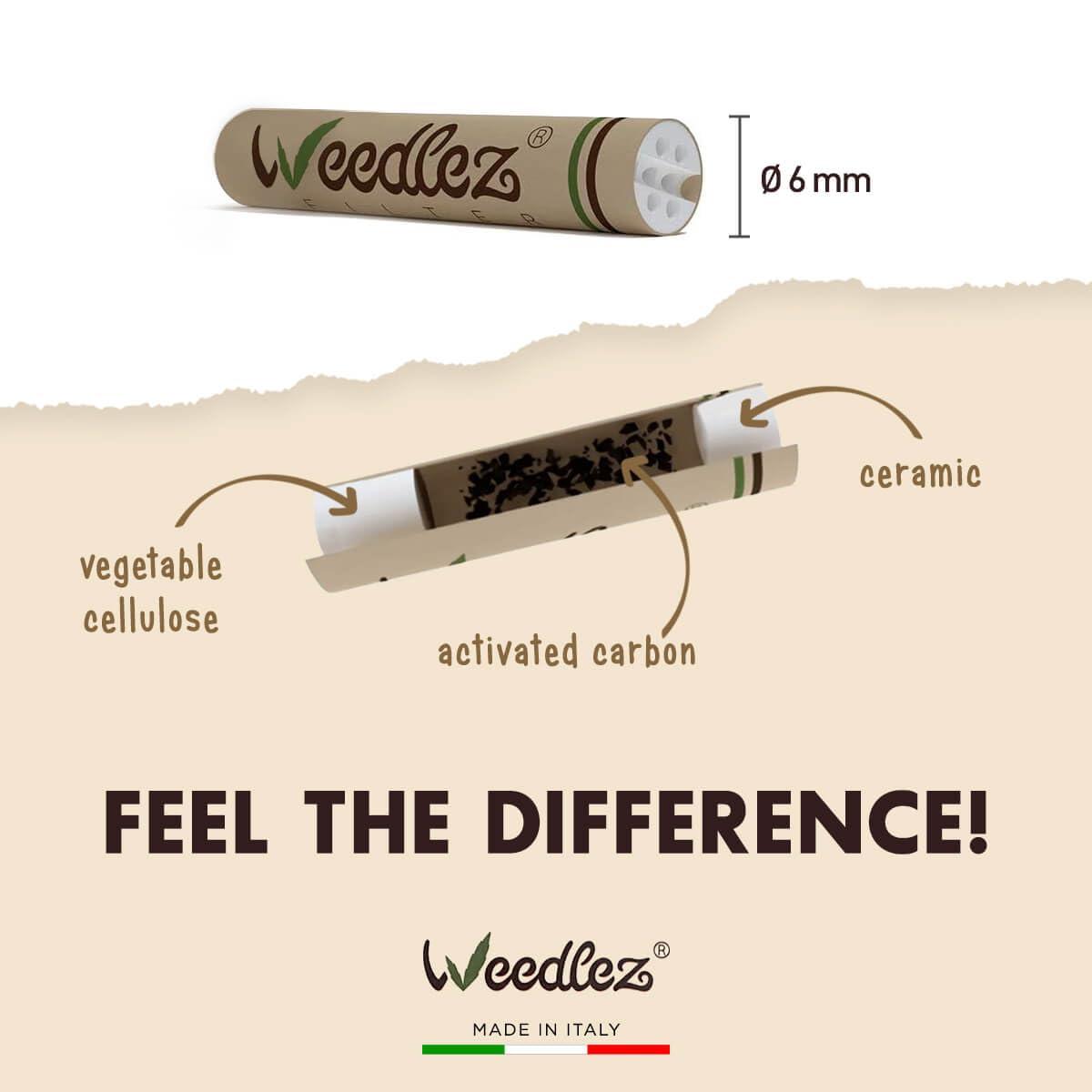 Mister Canapa Mister Canapa, Activated Carbon and Cellulose Filters, Diameter 6 mm, Pink, 50 Pieces