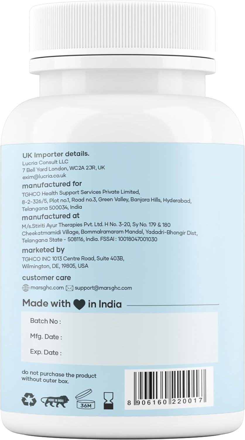 mars by GHC Creatine Capsules Powered with Shilajit by by GHC (120 N) - Pack of 3 | Supports Overall Well Being | Good Health Company