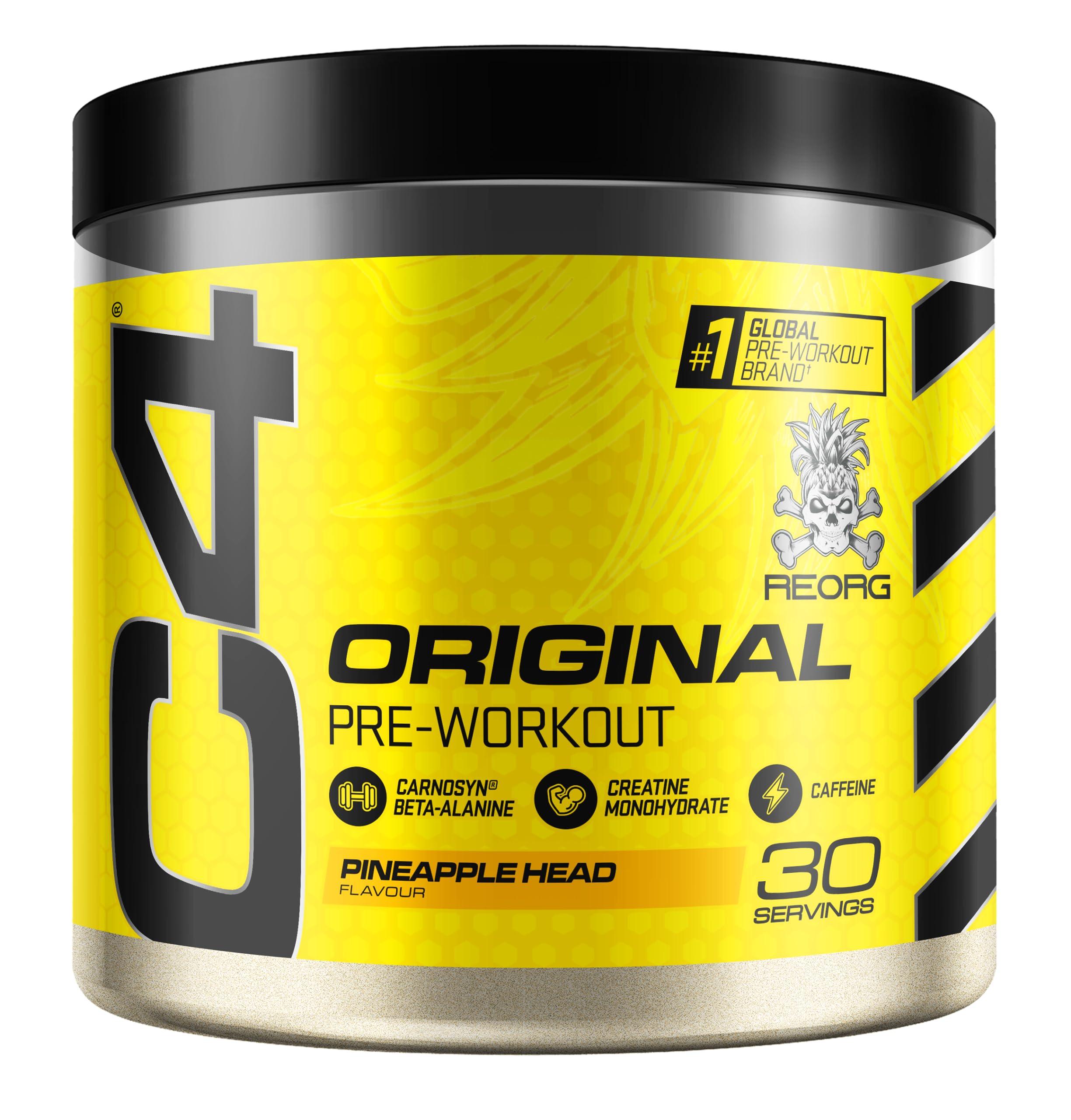 Cellucor C4 Original Beta Alanine Sports Nutrition Bulk Pre Workout Powder for Men & Women | Best Pre-Workout Energy Drink Supplements | Creatine Monohydrate | Pineapple | 30 Servings