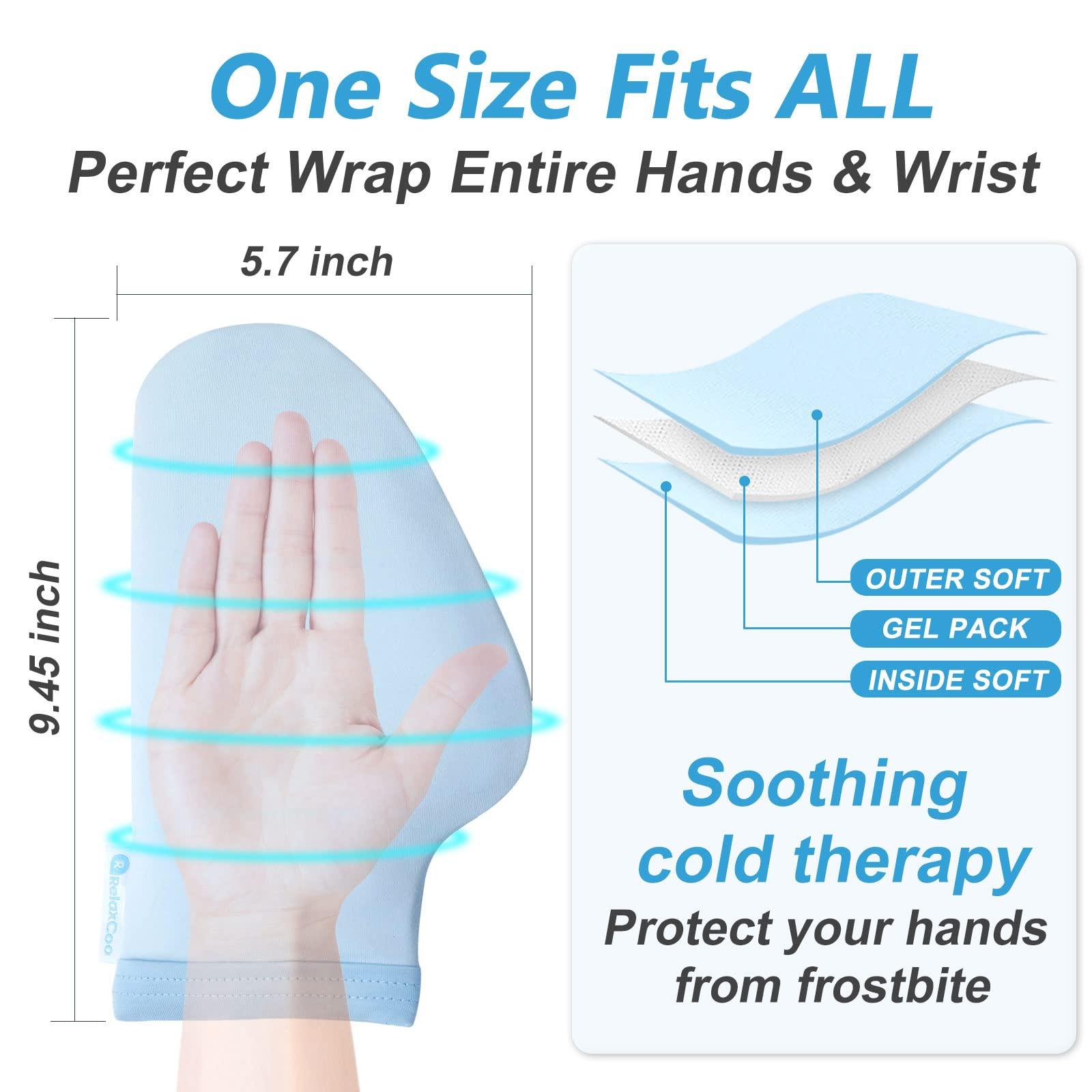 RelaxCoo RelaxCoo Chemo Cold Therapy Socks & Hand Ice Pack Gloves for Chemotherapy Neuropathy, Chemo Care Package for Women and Men, Plantar Fasciitis, Carpal Tunnel, Arthritis Hand Feet Pain Relief, S/M