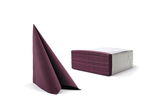 Alvotex Alvotex Chic Airlaid 50, Fabric-Like, Disposable Napkins, Purple, 40 x 40 cm