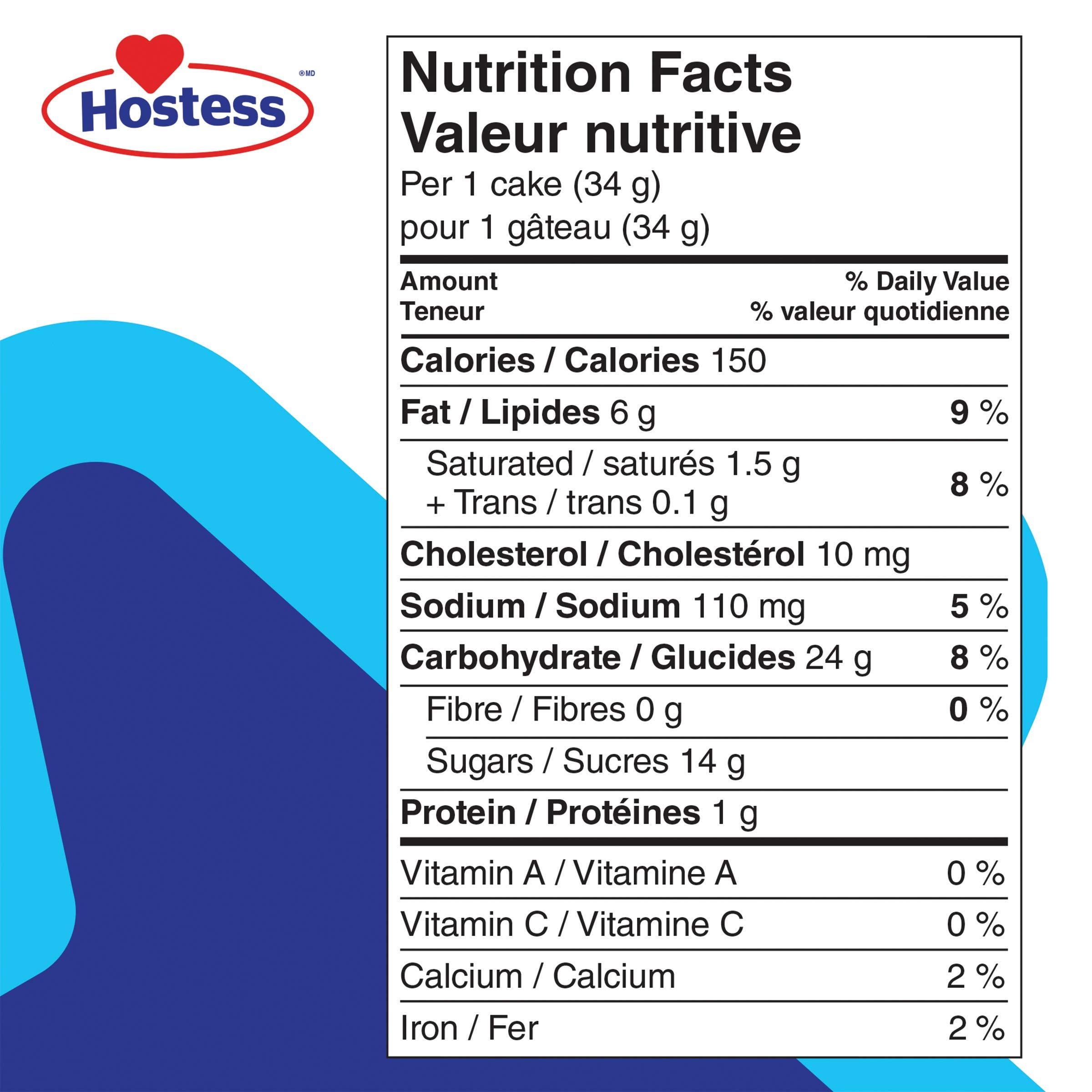 Hostess Hostess Twinkies Cakes with Creamy Filling, Cake Snacks, Contains 6 cakes (Individually Wrapped)