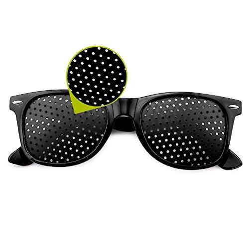 Grenhaven Grenhaven Black Grid Glasses Eye Training Pinhole Glasses
