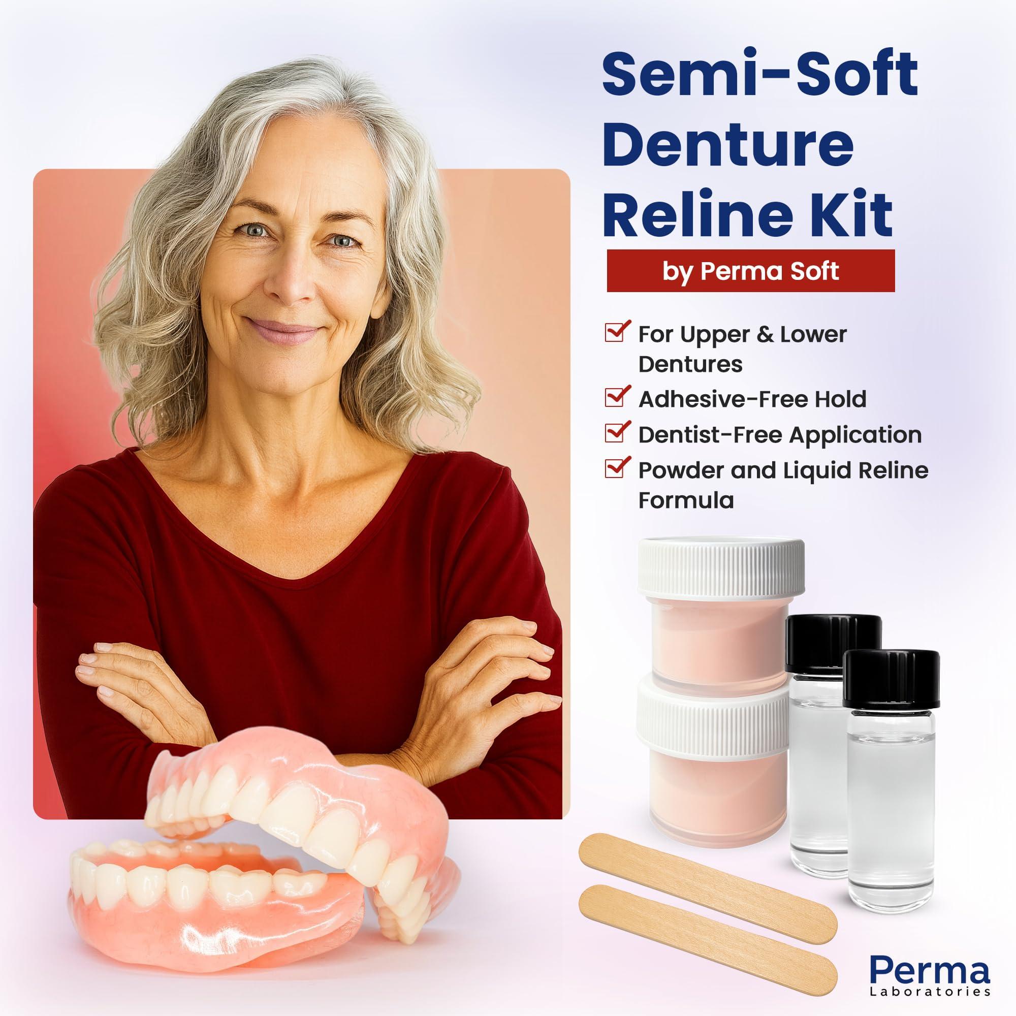 Perma Soft Perma Soft Denture Reliner Kit--Reline 2 Denture Plates