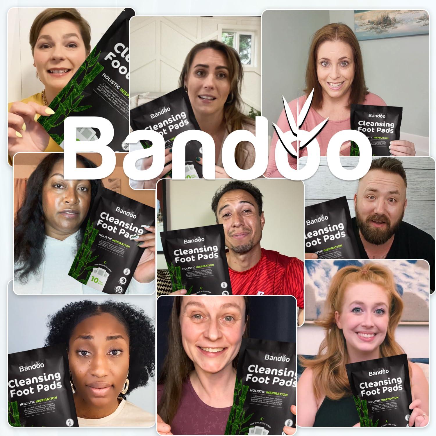 Bandoo Bandoo Detox Foot Pads | Natural Deep Cleansing Foot Pads | Japanese Foot Patches | Rana Pads | 10 Pads