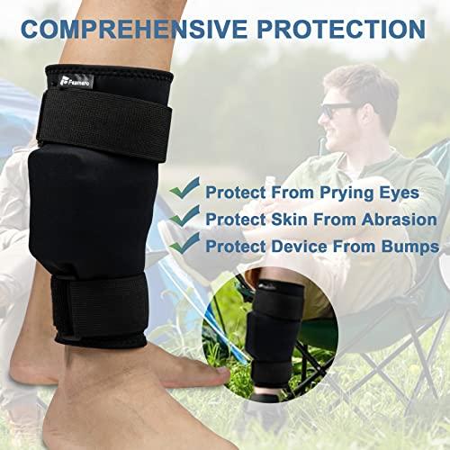 Feamero Feamero Ankle Monitor Cover Up for Scram, Gps, Alcohol Monitor Ankle Bracelet, Adjustable Velcro Straps, Protective Cover, Shock Absorbing, Ankle Monitor Bracelet Cover for Women & Men (S/M)