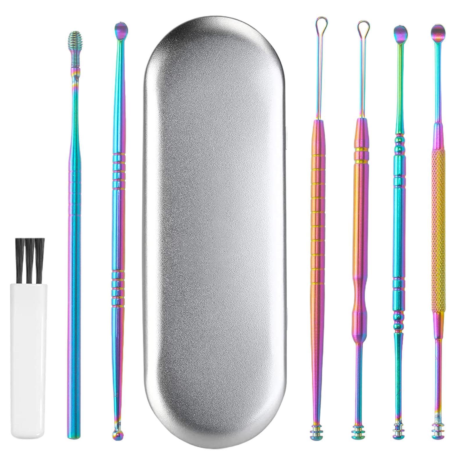 FreshCart Basics Ear Wax Removal Kit, set Ear Cleaning Kit - Ear Cleansing Tool Set, Ear Curette Ear Wax Remover Tool With Cleaning Brush And Storage Box