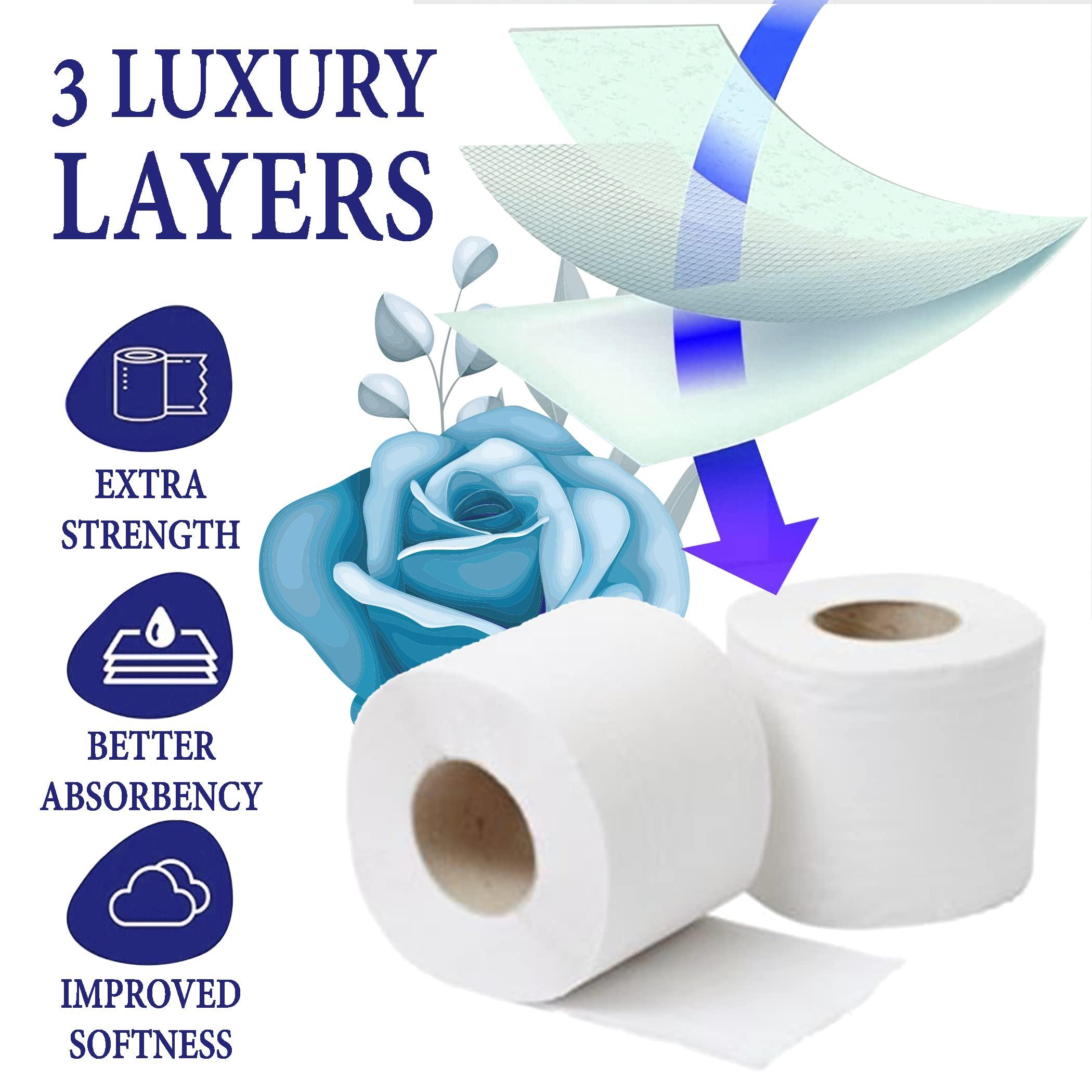 Phoenix 60 Phoenix Soft Supreme Luxury Toilet Rolls Bulk Buy - Quilted White 3 Ply Toilet Paper - Pack of 60 Toilet Tissue (12 x 5 Packs)