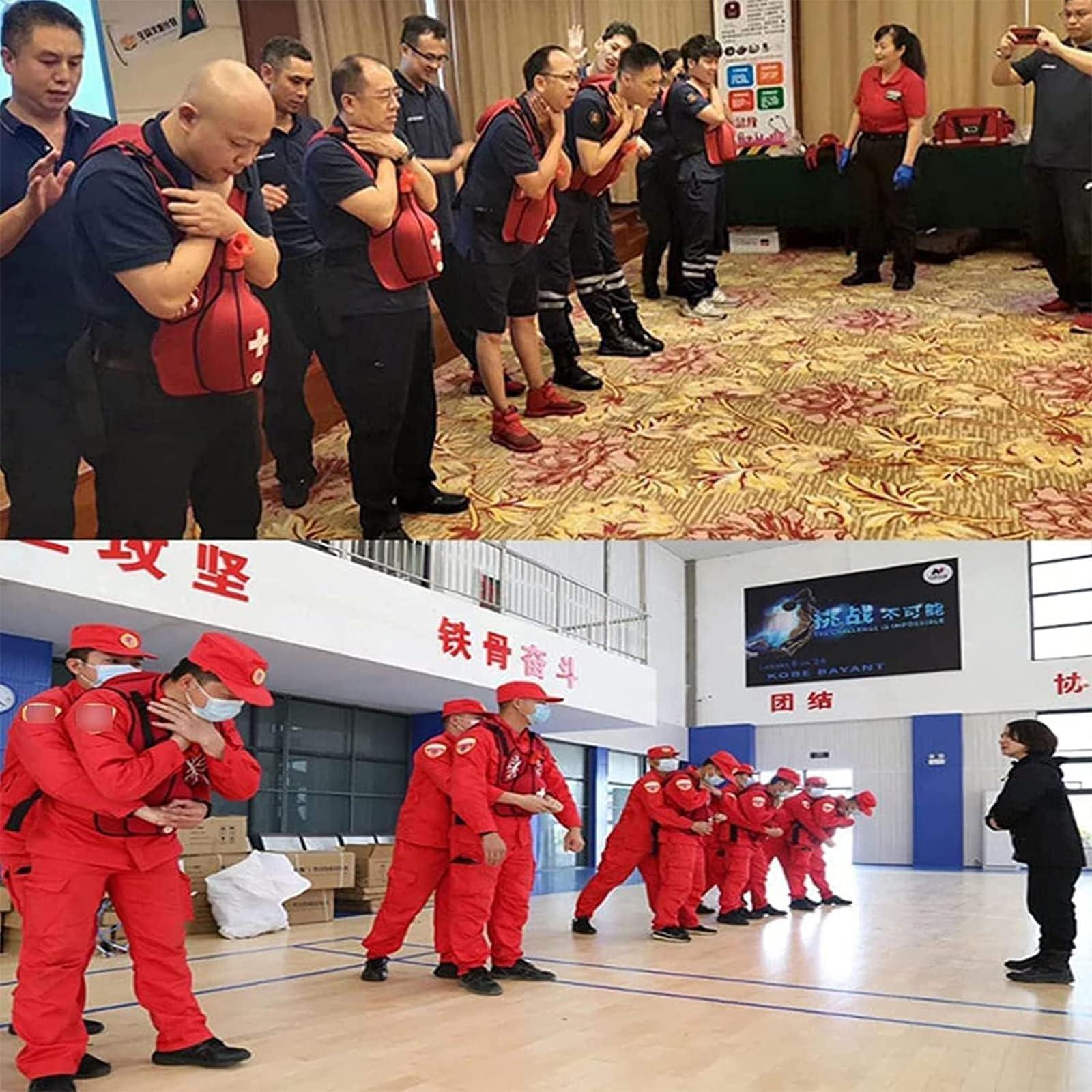 Usknxiu Usknxiu Anti Choking Device for Adult,Choking Rescue Device for First Responder,Airway Obstruction Simulation Training Wearing Vest,Simulated Self-Rescue