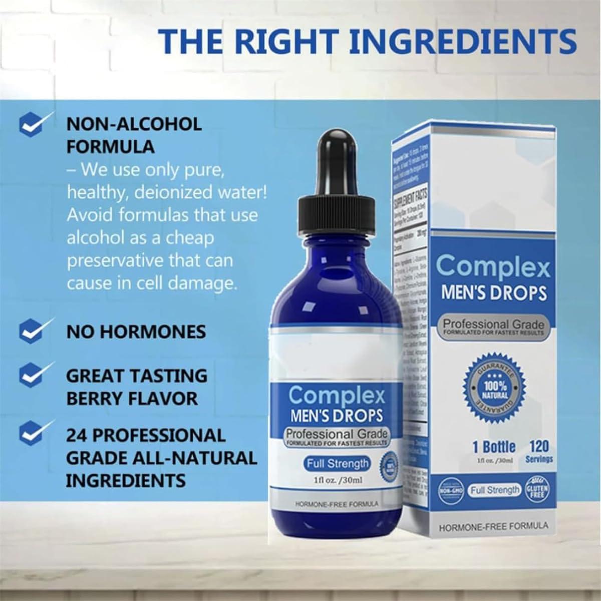 Anshka NexusBio Labs Complex Men's Drops, Complex Mens Drops, Nexusbio Labs Complex Men's Drops Super-Potent Version (3pcs)