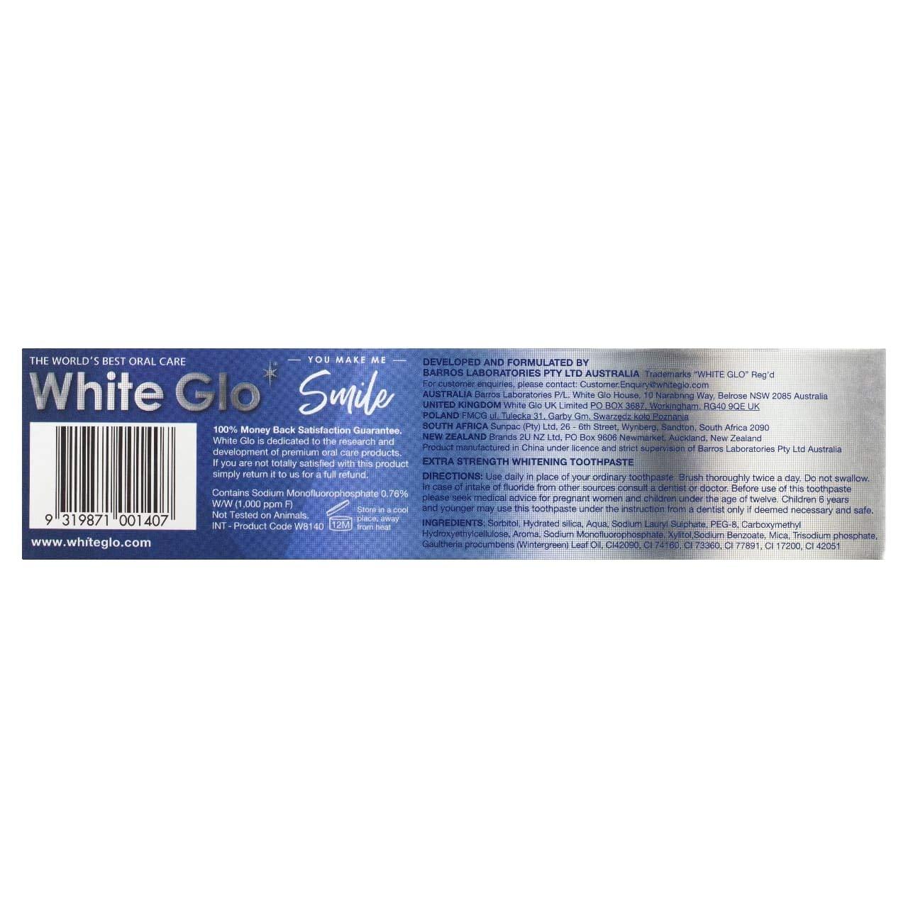 White Glo White Glo Instant White Optic Technology Whitening Toothpaste + Toothbrush