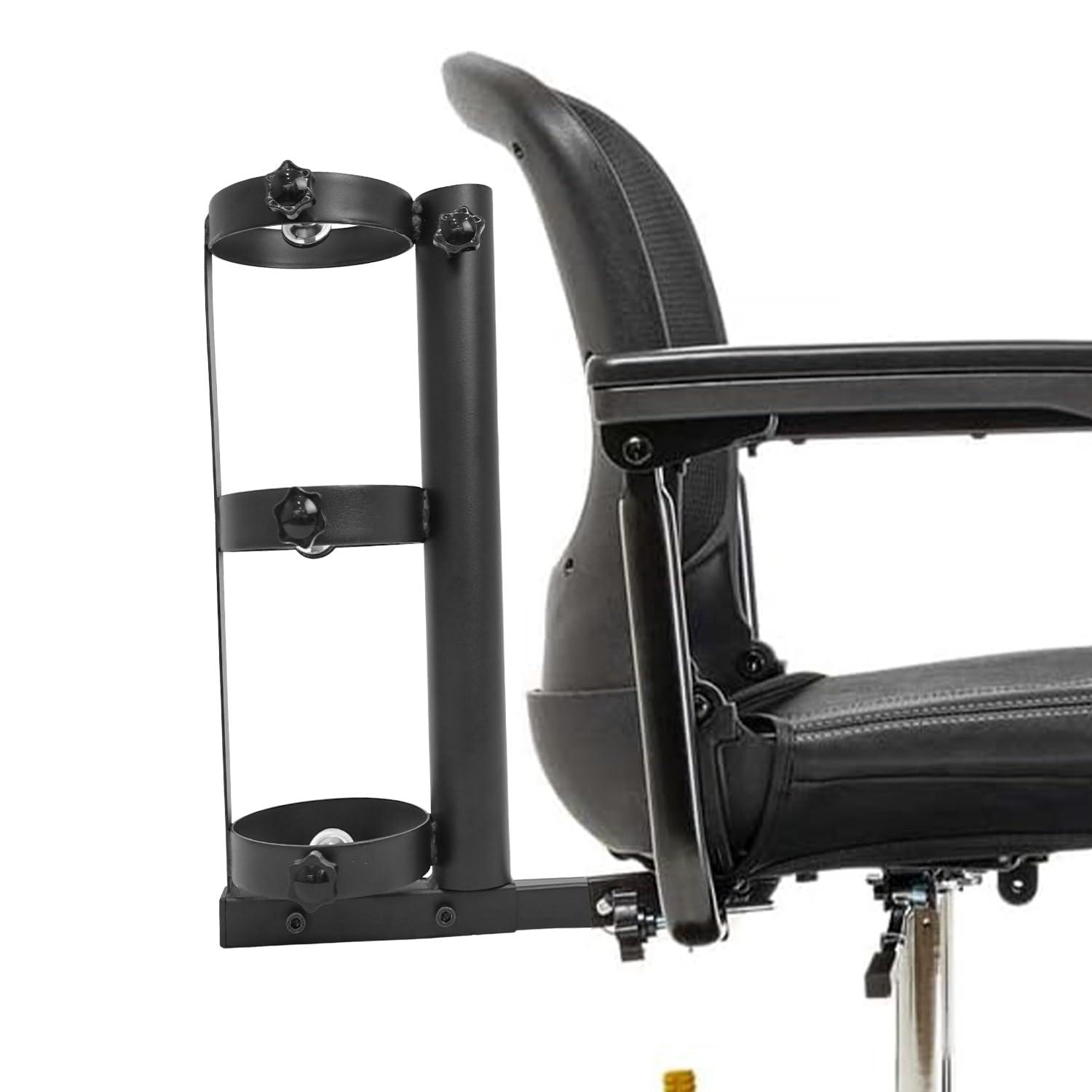 BERPET BERPET Oxygen Tank Holder Cane Holder 2-in-1, Mobility Scooter Electric Wheelchair Accessories, Suitable for Scooters & Power Chairs Equipped with 1" X 1" Hitch Receiver, 18.9" x 6" x 17.6"