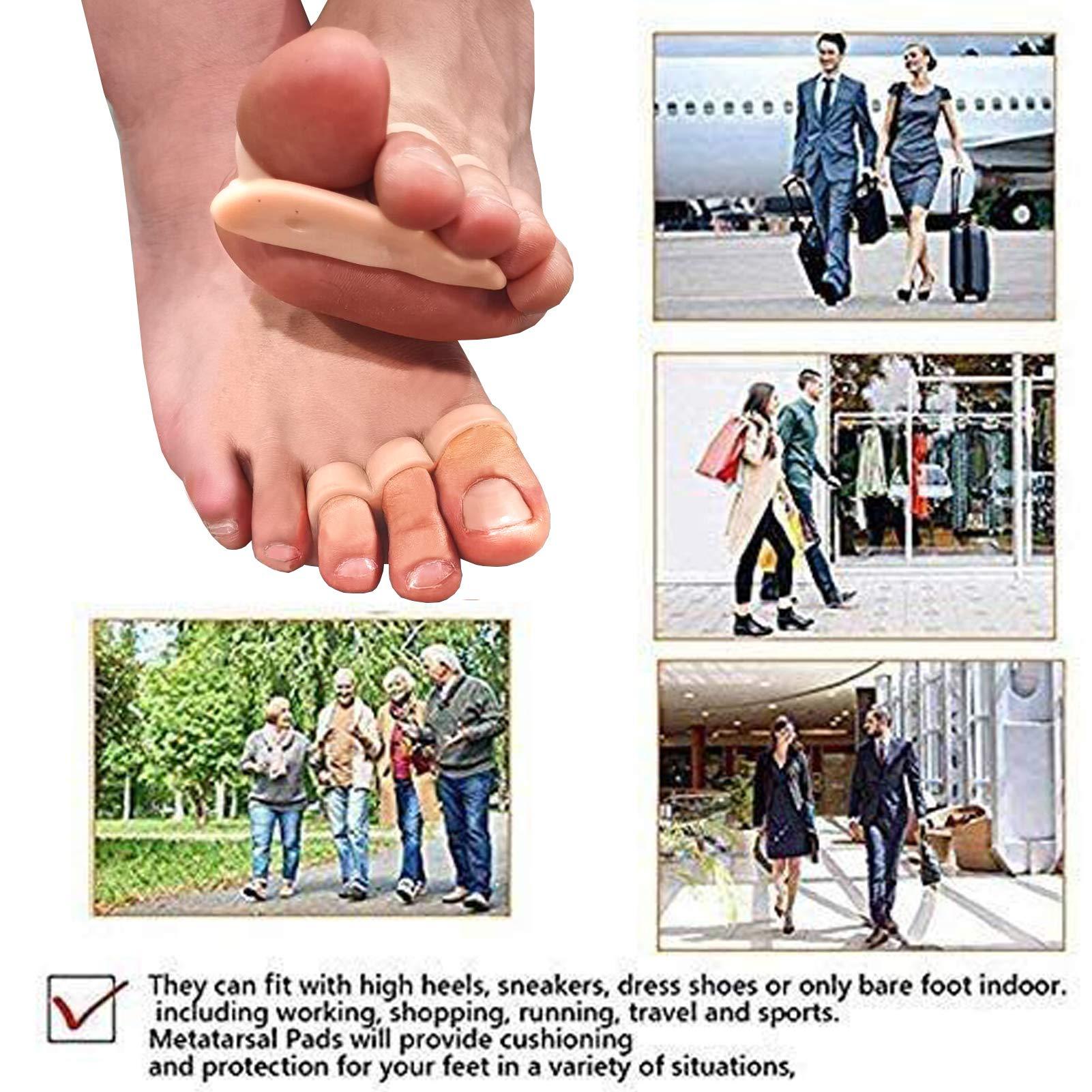 Mcvcoyh Mcvcoyh Gel Hammer Toe Crests Pads x 10 Pcs Silicone Toe Cushion Support for Hammer Toe, Overlapping Toes, Curled Toe-3 Loops