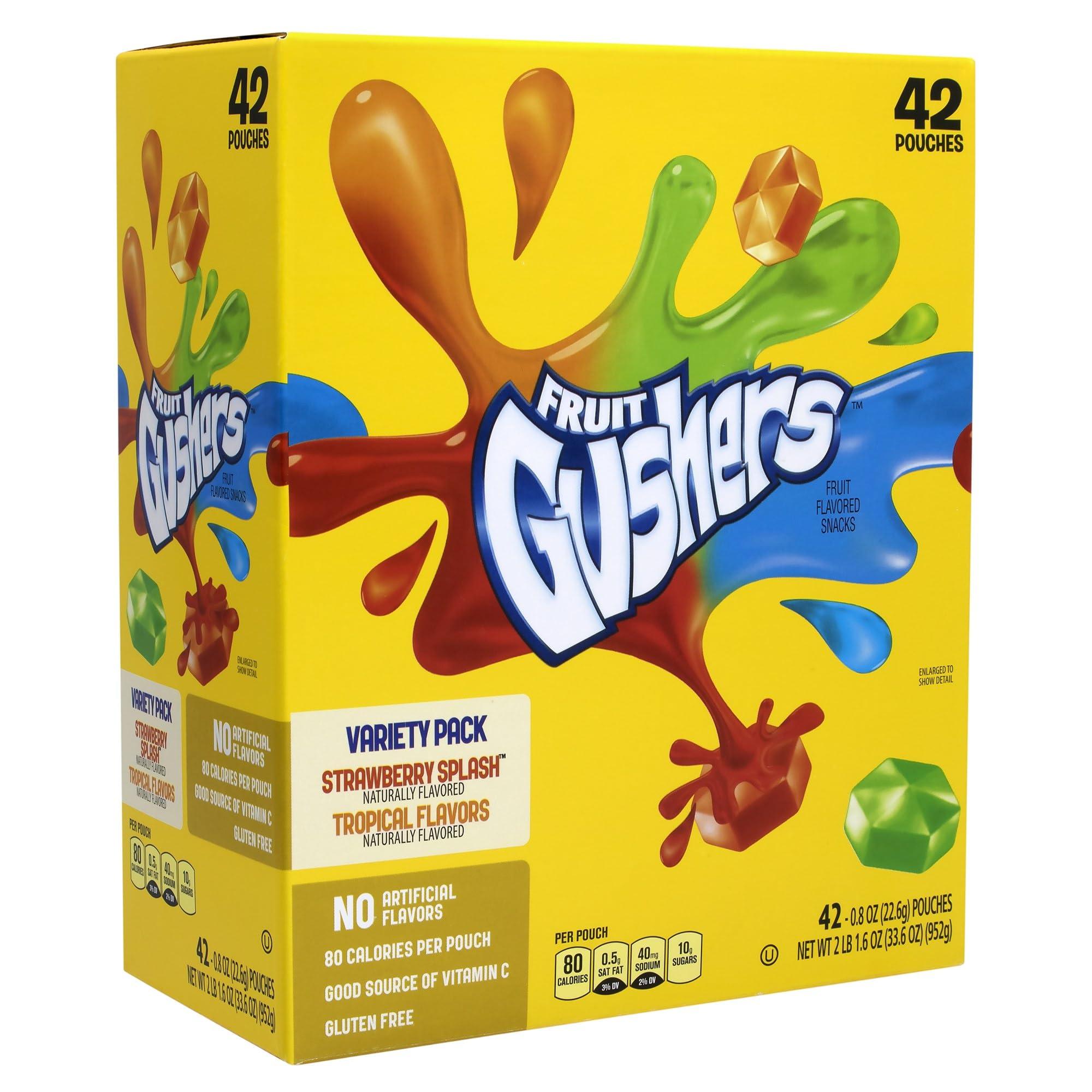 Gushers Betty Crocker Fruit Gushers Snacks, 42 Count, 952 g