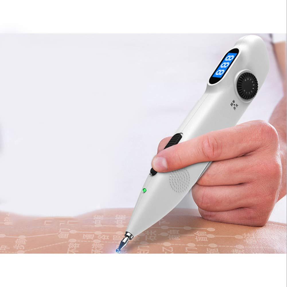 SETSCZY SETSCZY Acupuncture Pen USB Rechargeable Electronic Acupuncture Meridian Therapy Machine Massage Pen Relief Pain Tools with 3 Massage Heads 9 Levels