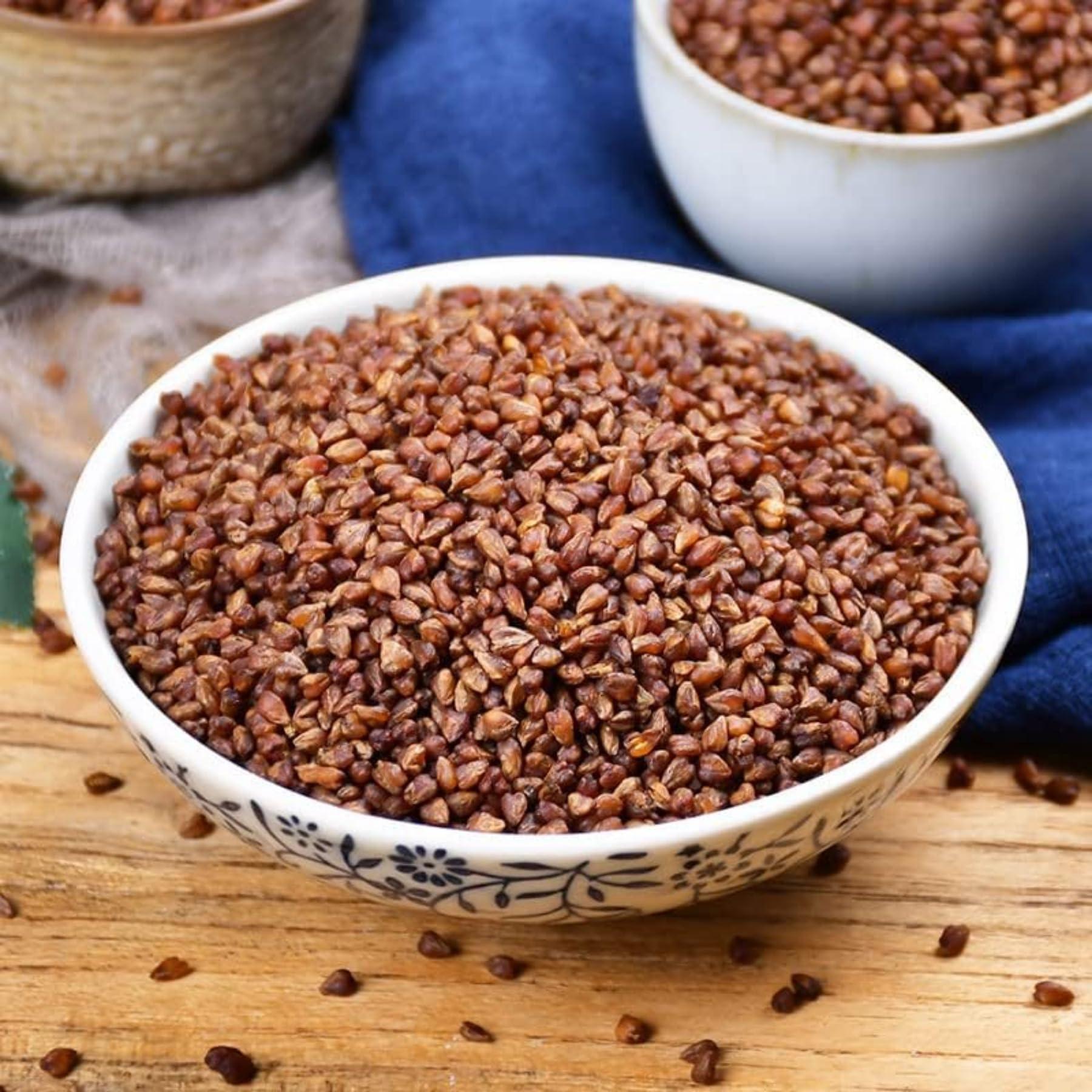 HQZMCTE Natural Premium Herbal Tea Black Buckwheat 280g Chinese Health 9.87oz Daliang Mountain Buckwheat Tea, Restaurant Tea