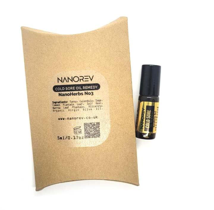 NANOREV Nanorev Cold Sore Oil Treatment Lip Balm with NanoHerbs No3 Formula 5ml