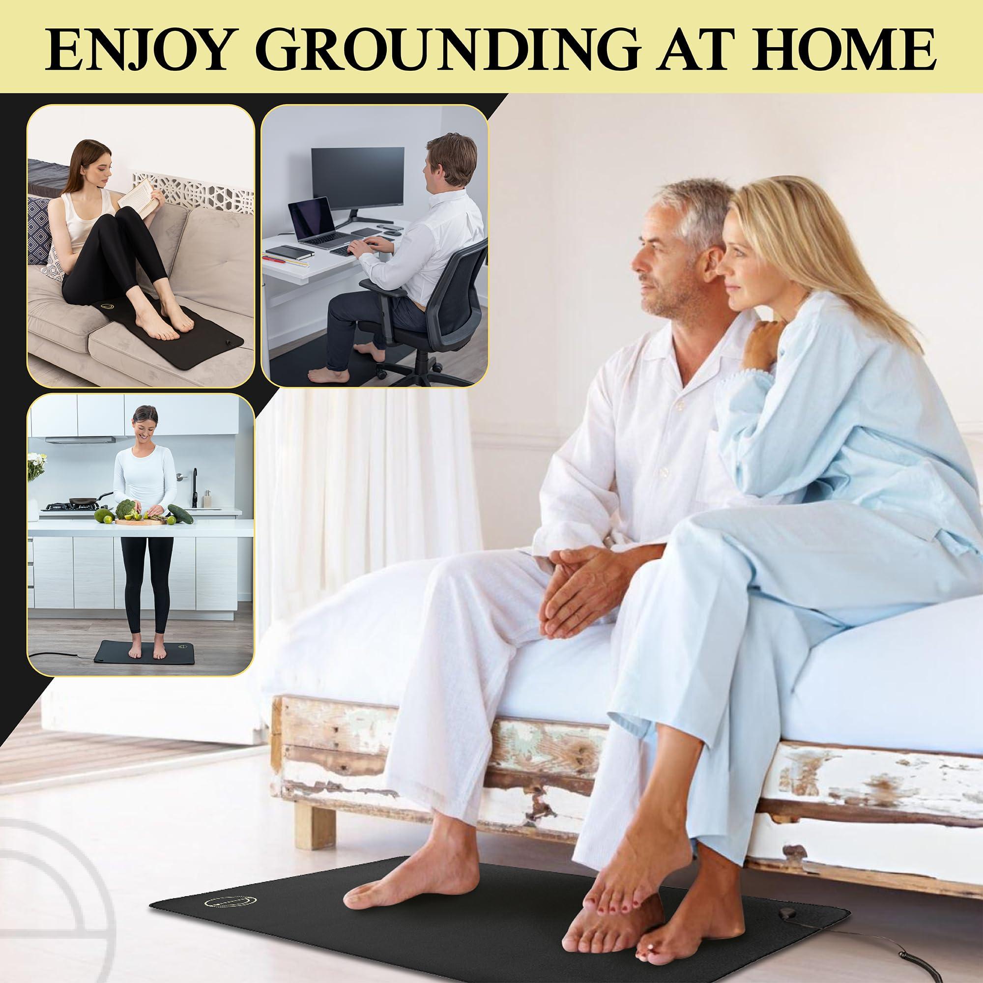 EARTH AND MOON Earth and Moon, Grounding Mat for Sleeping, Grounding Pad Universal Starter Kit, Grounding Mats for Overall Wellbeing, Get Grounded While You Sleep