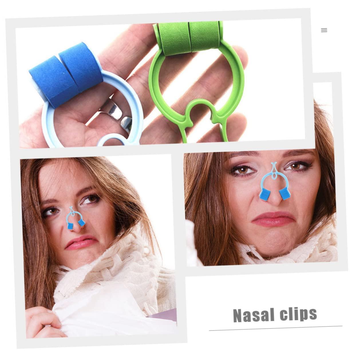 Healvian Healvian Breathing Nose 40 Pcs Nose Correction Clip Swimming Nose Plugs Nasal Nose Stopper Clips Fixing Nose Emergency Nose Clips Bloody Nose Stopper Epistaxis Nose Clip Nose Bleed Stopper See