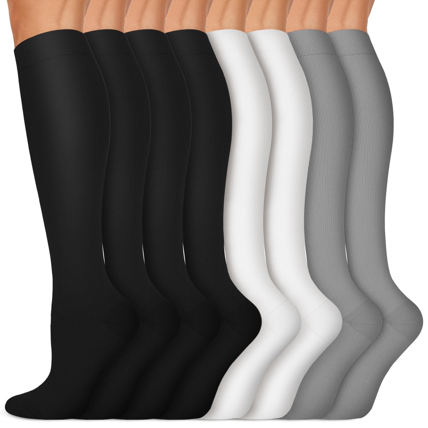 Iseasoo Iseasoo Copper Compression Socks For Men & Women Circulation-Best For Running Hiking Cycling 15-20 mmHg