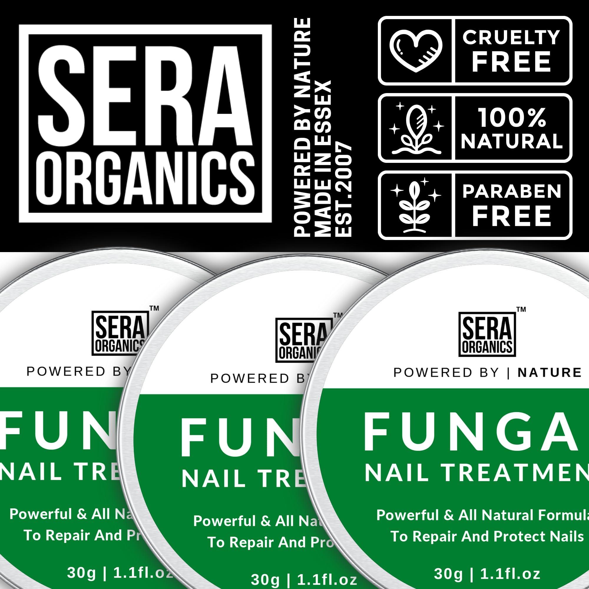 Sera Organics Fungal Nail Treatment Cream - Antifungal Ingredients Natural Strong Anti-Fungal Nail Treatment For Toenail Fungus, Foot Cream With Nourishing Oils For Nail Growth & Nail Repair (30ml) By Sera Organics