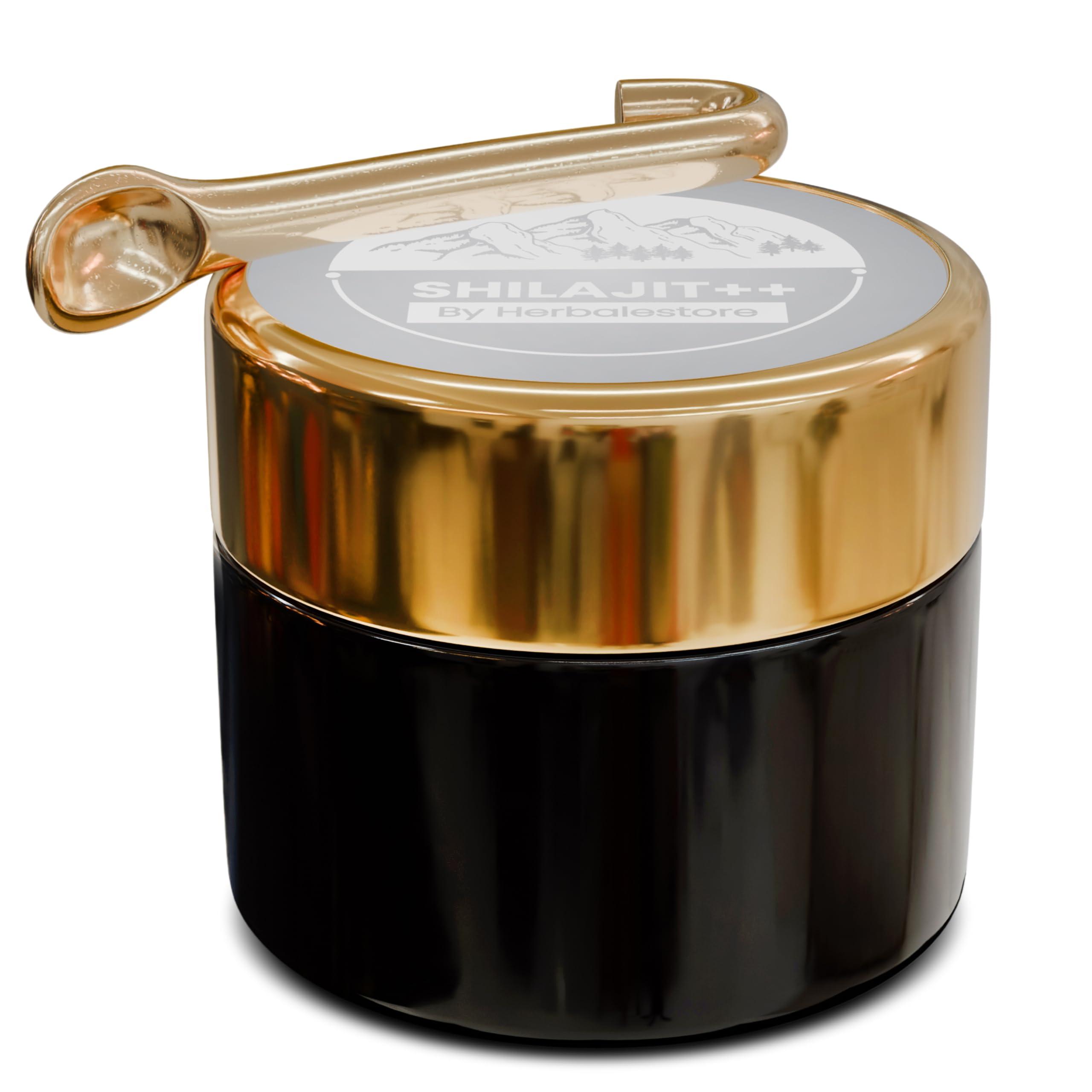 Shilajit++ Shilajit++ Pure Himalayan Shilajit, HACCP Certified 30g Gold Grade 100% Shilajit Resin with Fulvic Acid & 85+ Trace Minerals Complex for Energy & Over All Well=Beign(30 Gram)